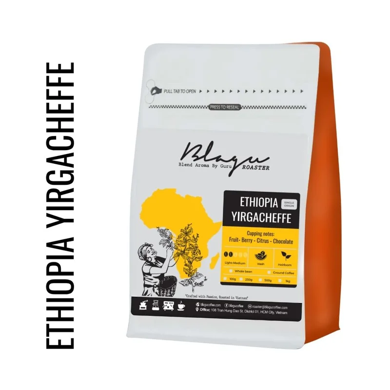 BLAGU Roasted bean ETHIOPIA W.YIRGACHEFFE - 250g